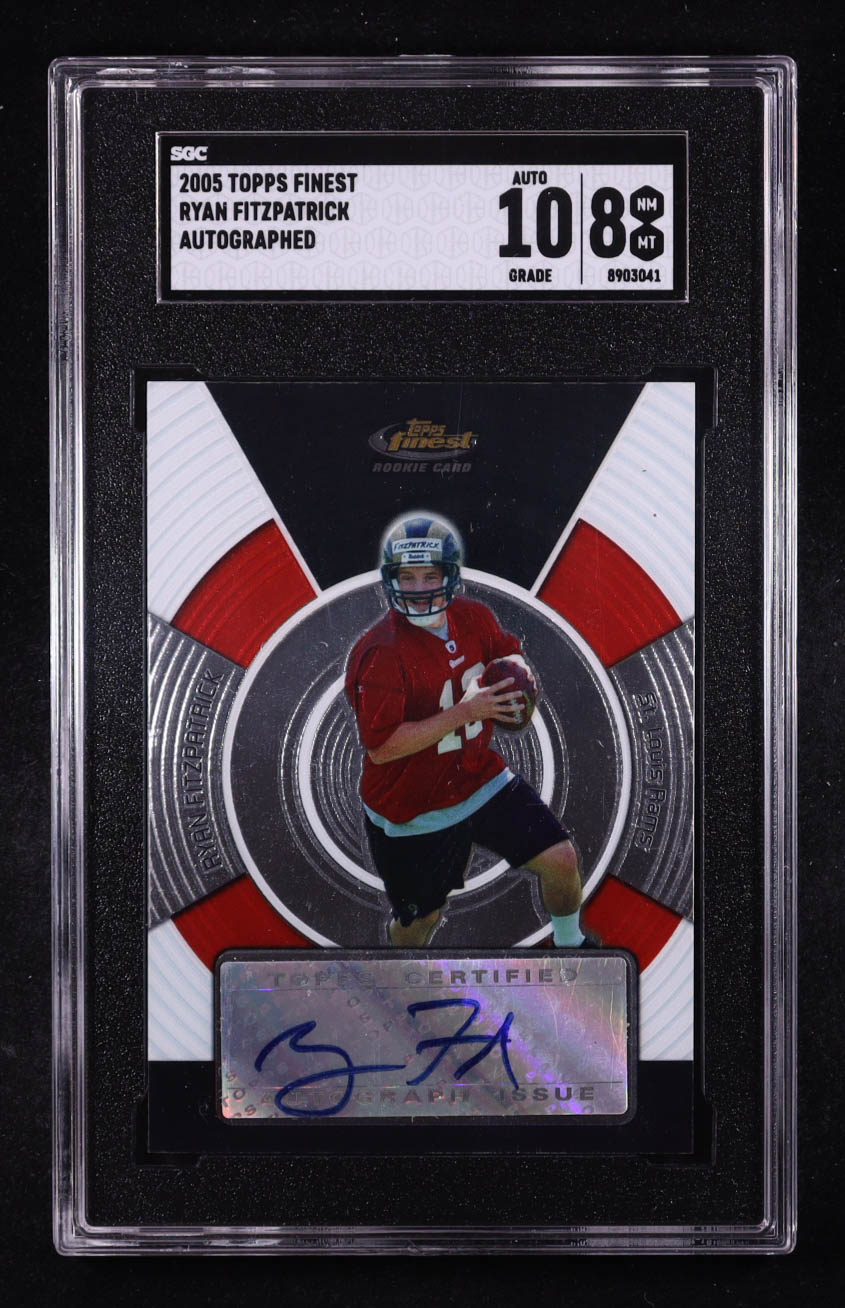 Ryan Fitzpatrick 2005 Finest #169 AU RC (SGC 8 | Auto 10) at PristineAuction.com Ryan Fitzpatrick 2005 Finest #169 AU RC (SGC 8 | Auto 10) at PristineAuction.com