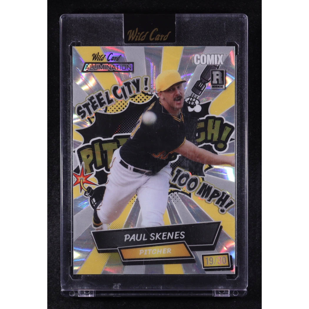 Paul Skenes 2024 Wild Card Alumination Comix #ACBP-PS4 RC #19/30 at PristineAuction.com