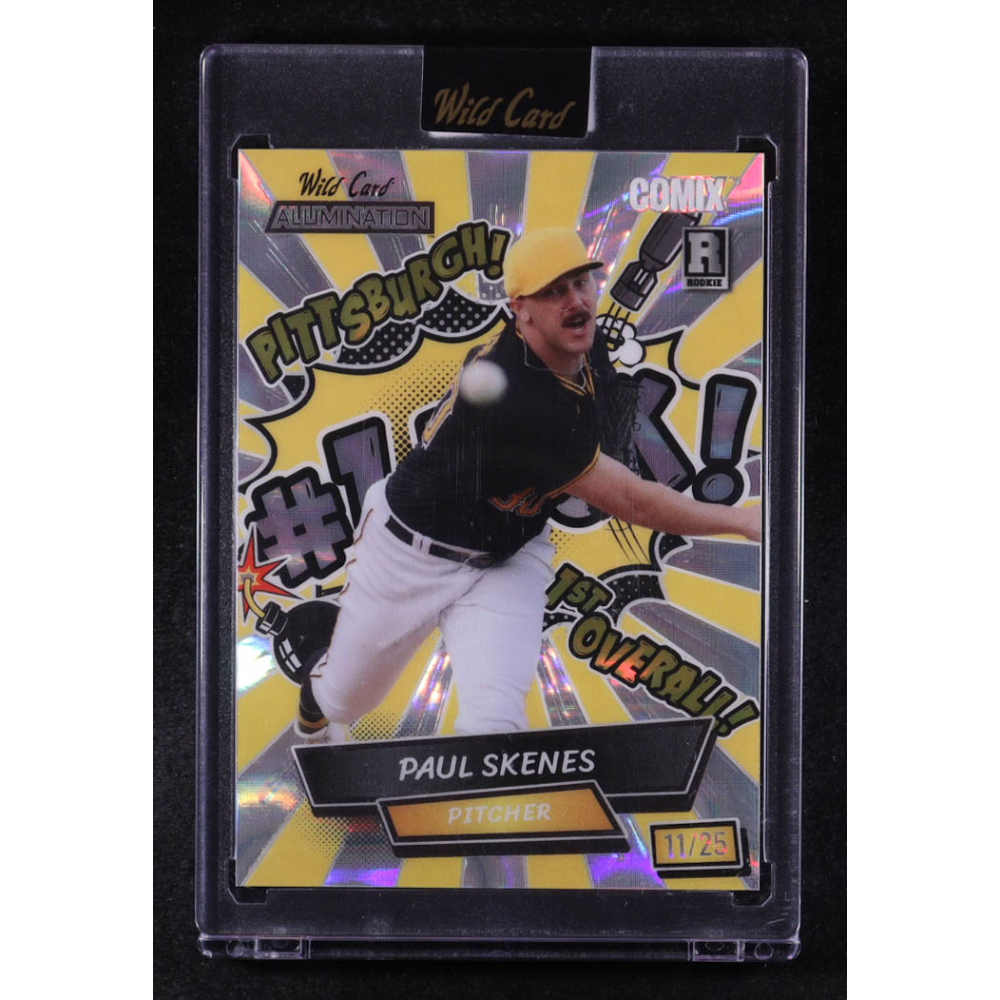 Paul Skenes 2024 Wild Card Alumination Comix #ACYN-PS4 RC #11/25 at PristineAuction.com