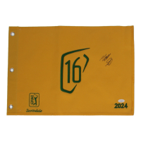 Matt Fitzpatrick Signed 2024 Waste Management Golf Pin Flag (JSA) at PristineAuction.com