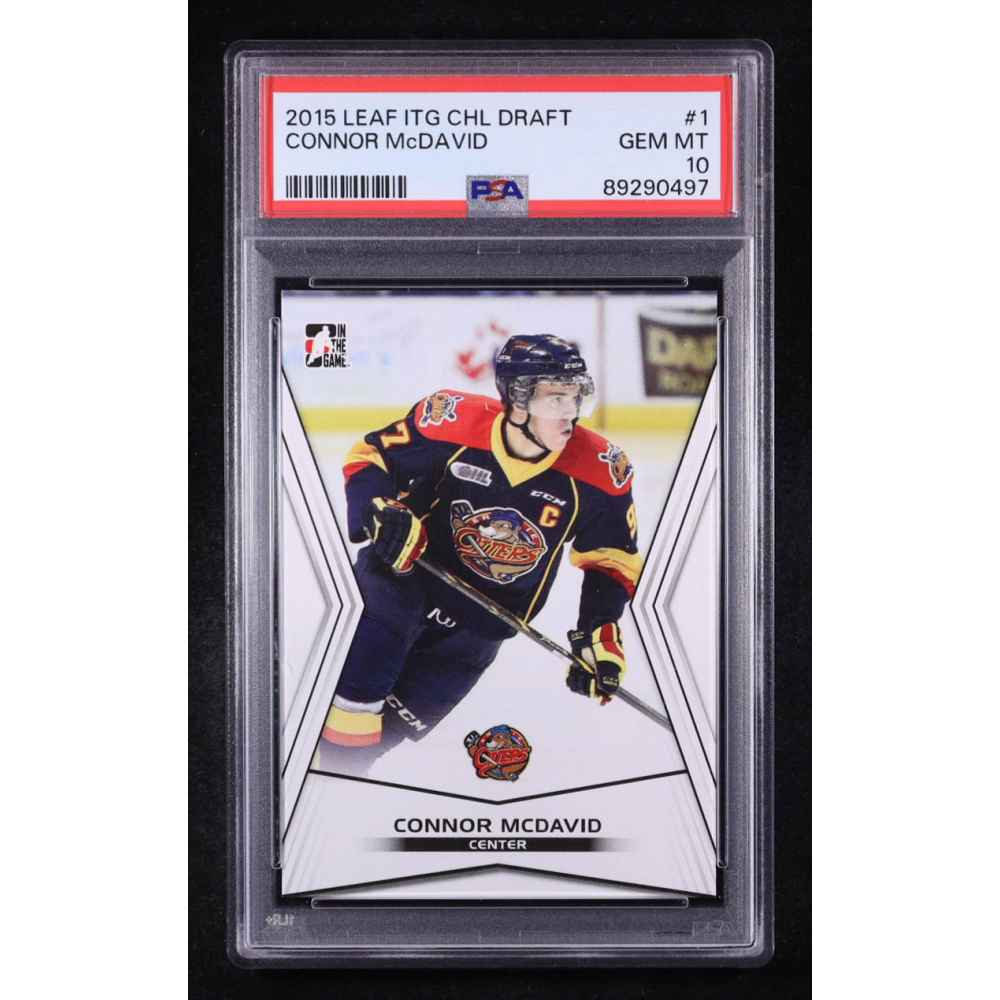 Connor McDavid 2015 Leaf ITG CHL Draft #1 RC (PSA 10) at PristineAuction.com