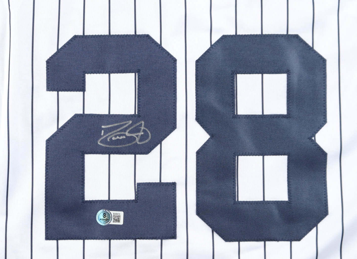 David Justice Signed Jersey (Beckett) at PristineAuction.com David Justice Signed Jersey (Beckett) at PristineAuction.com