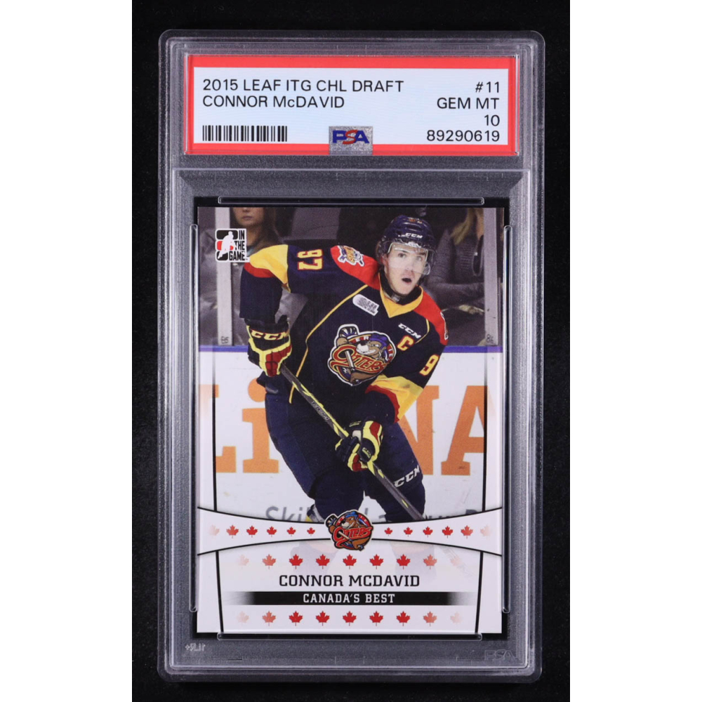 Connor McDavid 2015 Leaf ITG CHL Draft #11 RC (PSA 10) at PristineAuction.com