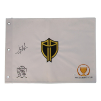Nick Taylor Signed 2024 Presidential Cup Golf Pin Flag (JSA) at PristineAuction.com