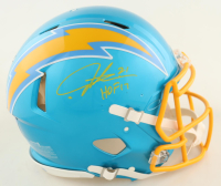 LaDainian Tomlinson Signed Chargers Full-Size Authentic On-Field Flash Alternate Speed Helmet Inscribed "HOF 17" (Beckett) at PristineAuction.com