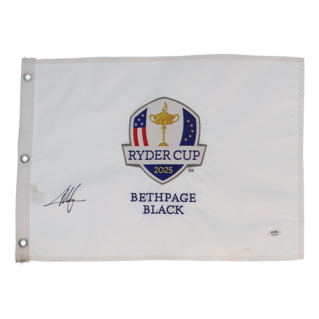 Collin Morikawa Signed 2025 "Ryder Cup" Golf Pin Flag (PSA) at PristineAuction.com Collin Morikawa Signed 2025 "Ryder Cup" Golf Pin Flag (PSA) at PristineAuction.com