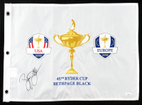 Bryson DeChambeau Signed 2025 Ryder Cup Golf Pin Flag (JSA) at PristineAuction.com