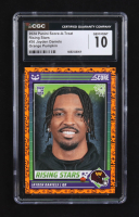 Jayden Daniels 2024 Score Halloween Rising Stars Pumpkin #26 RC (CGC 10) at PristineAuction.com
