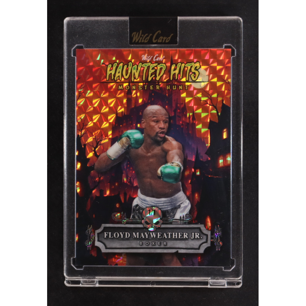 Floyd Mayweather Jr. 2025 Wild Card Haunted Hits Monster Hunt Castle Mosaic #FM #1/1 at PristineAuction.com