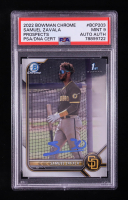 Samuel Zavala Signed 2022 Bowman Chrome 1st Prospects #BCP-203 RC (PSA 9 | Autograph Graded PSA) at PristineAuction.com