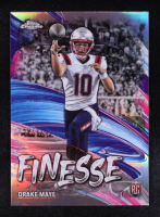 Drake Maye 2024 Topps Chrome Finesse Refractors #F2 RC at PristineAuction.com