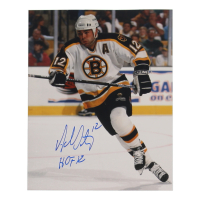 Adam Oates Signed Bruins 8x10 Photo Inscribed "HOF 12" (Premium Autographs) at PristineAuction.com