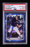 Zac Veen Signed 2020 Bowman Chrome 1st Sapphire #BD-107 RC (PSA) at PristineAuction.com