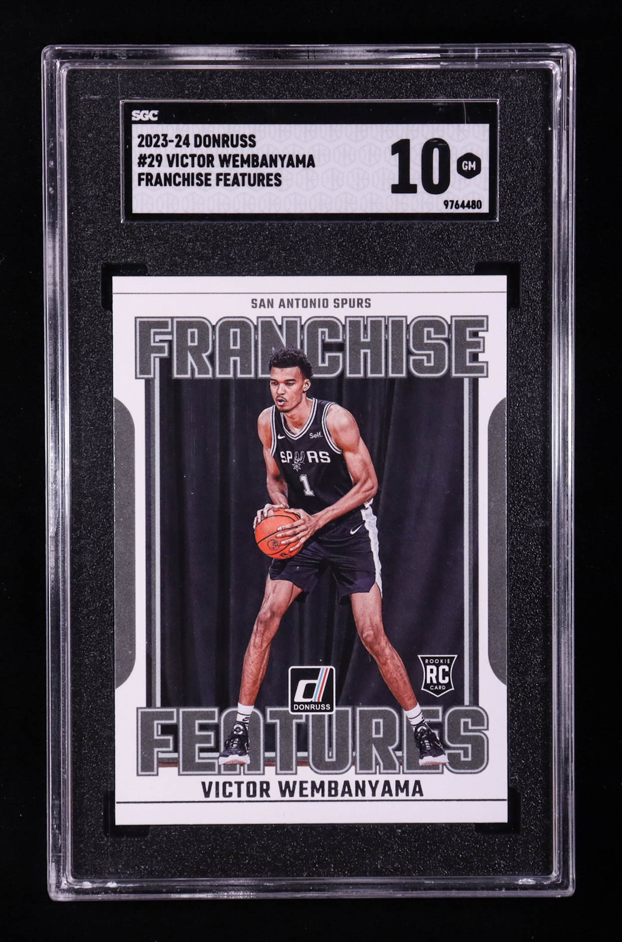 Victor Wembanyama 2023-24 Donruss Franchise Features #29 RC (SGC 10) at PristineAuction.com Victor Wembanyama 2023-24 Donruss Franchise Features #29 RC (SGC 10) at PristineAuction.com