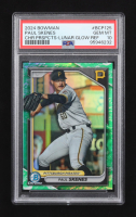 Paul Skenes 2024 Bowman Chrome Prospects Lunar Glow Refractors #BCP125 RC (PSA 10) at PristineAuction.com