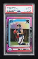 Caleb Williams 2024 Donruss Optic Rated Rookies Preview Pink #327 RC (PSA 10) at PristineAuction.com