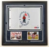 Bryson DeChambeau Signed Custom Framed 2024 124th U.S. Open Tournament Golf Pin Flag with (2) 8x10 Photos (PSA) at PristineAuction.com