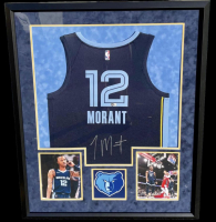Ja Morant Signed Custom Framed Jersey Display (Beckett) at PristineAuction.com