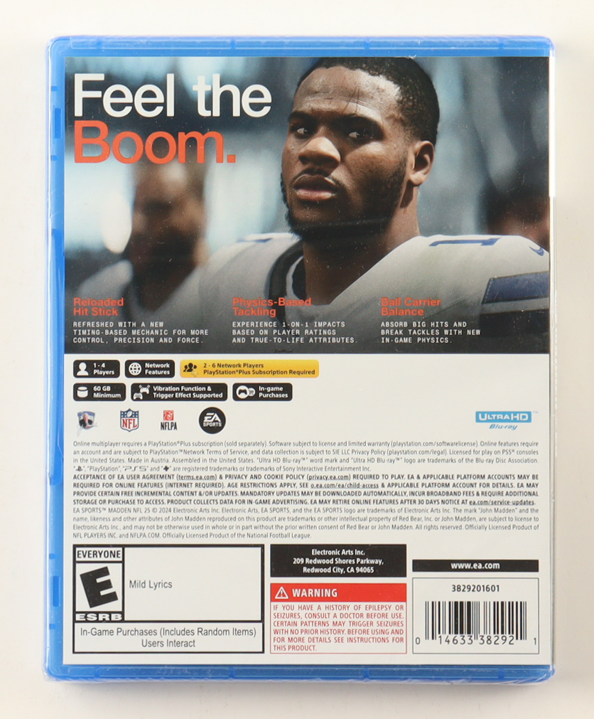 EA Sports Madden 25 - PlayStation 5 Rated E at PristineAuction.com EA Sports Madden 25 - PlayStation 5 Rated E at PristineAuction.com