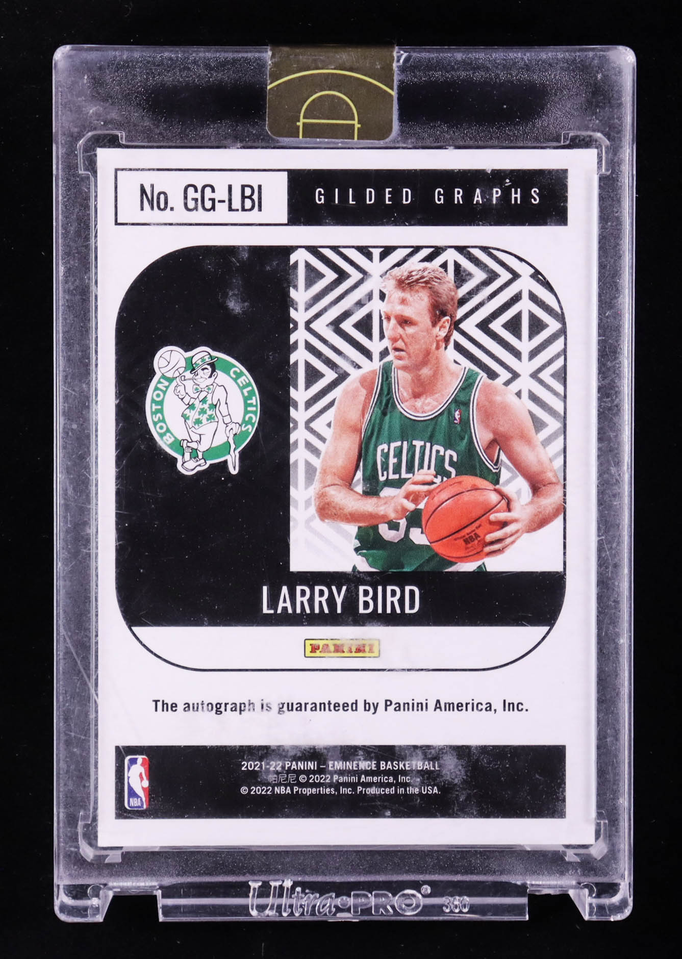 Larry Bird 2021-22 Panini Eminence Gilded Graphs #21 #03/10 at PristineAuction.com Larry Bird 2021-22 Panini Eminence Gilded Graphs #21 #03/10 at PristineAuction.com