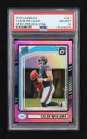 Caleb Williams 2024 Donruss Optic Rated Rookies Preview Pink #327 RC (PSA 10) at PristineAuction.com
