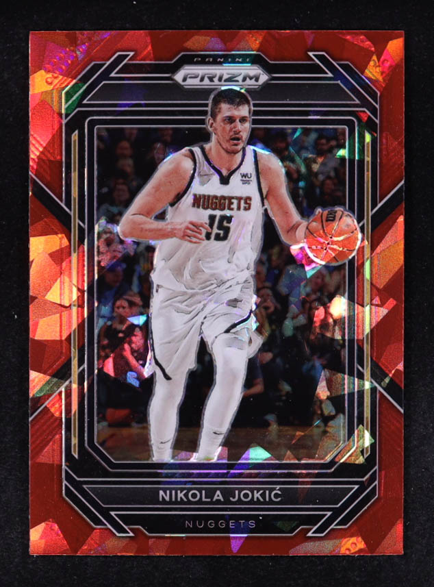 Nikola Jokic 2022-23 Panini Prizm Prizms Red Ice #39 at PristineAuction.com Nikola Jokic 2022-23 Panini Prizm Prizms Red Ice #39 at PristineAuction.com