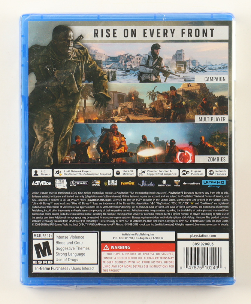 Call of Duty: Vanguard - PlayStation 5 Rated M at PristineAuction.com Call of Duty: Vanguard - PlayStation 5 Rated M at PristineAuction.com