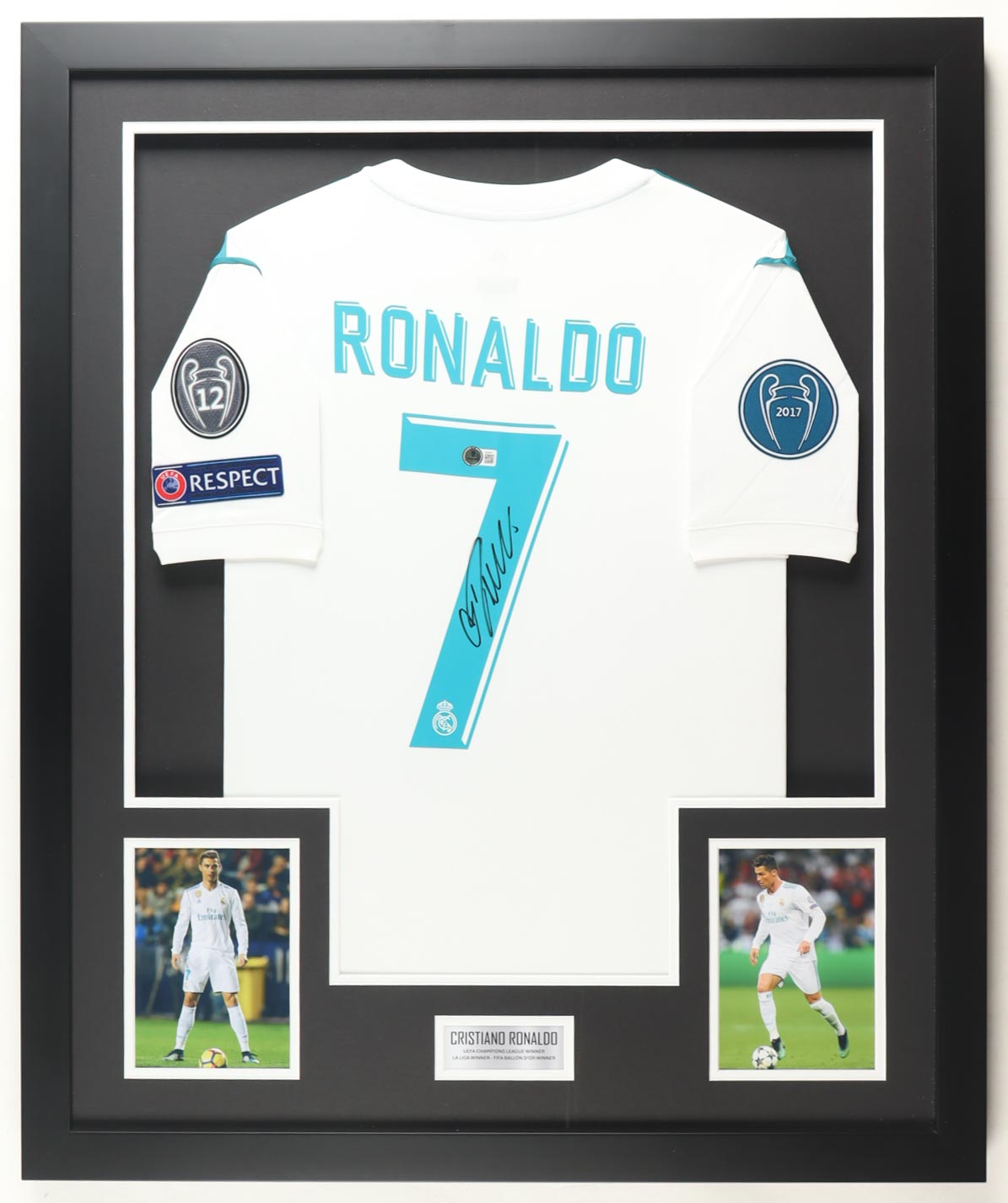 Cristiano Ronaldo Signed Custom Framed Jersey Display (Beckett) at PristineAuction.com Cristiano Ronaldo Signed Custom Framed Jersey Display (Beckett) at PristineAuction.com