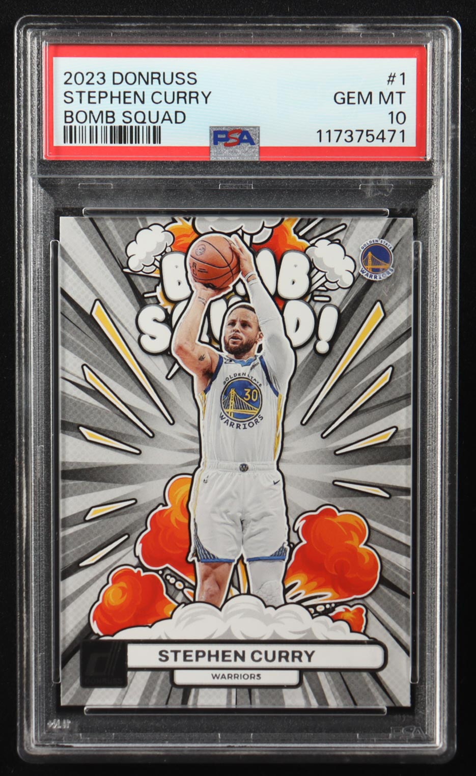 Stephen Curry 2023-24 Donruss Bomb Squad #1 (PSA 10) at PristineAuction.com Stephen Curry 2023-24 Donruss Bomb Squad #1 (PSA 10) at PristineAuction.com