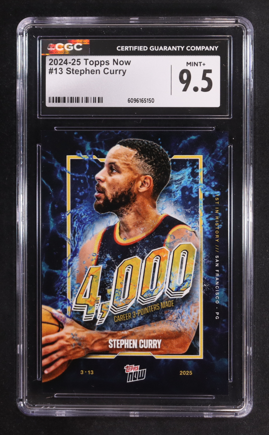 Stephen Curry 2024-25 Topps Now #13 (CGC 9.5) at PristineAuction.com Stephen Curry 2024-25 Topps Now #13 (CGC 9.5) at PristineAuction.com