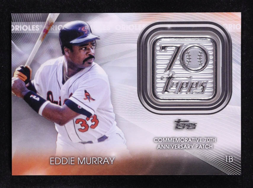 Eddie Murray 2021 Topps Update 70th Anniversary Logo Patches #T70PEM at PristineAuction.com Eddie Murray 2021 Topps Update 70th Anniversary Logo Patches #T70PEM at PristineAuction.com
