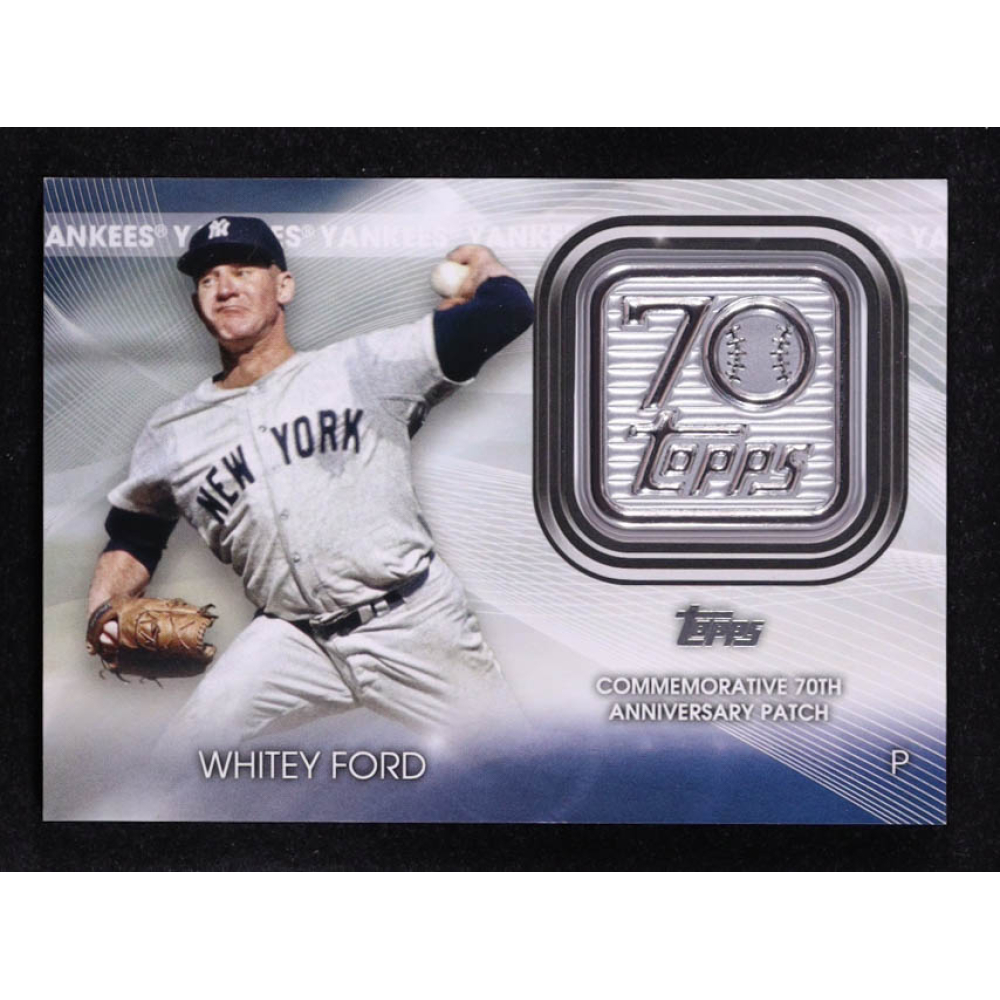 Whitey Ford 2021 Topps 70th Anniversary Commemorative Logo Patches S2 #T70PWF at PristineAuction.com