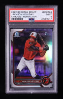 Jackson Holliday 2022 Bowman Draft Chrome Refractor #BDC-168 RC (PSA 9) at PristineAuction.com