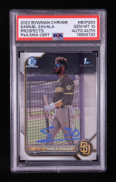 Samuel Zavala Signed 2022 Bowman Chrome Prospects #BCP-203 RC (PSA 10 | Autograph Graded PSA) at PristineAuction.com