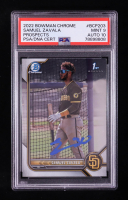 Samuel Zavala Signed 2022 Bowman Chrome Prospects #BCP-203 RC (PSA 9 | Autograph Graded PSA 10) at PristineAuction.com