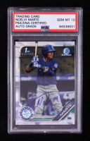Noelvi Marte Signed 2018 Bowman 1st Chrome Prospects #BCP-97 RC (PSA | Autograph Graded PSA 10) at PristineAuction.com