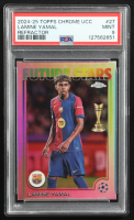 Lamine Yamal 2024-25 Topps Chrome UEFA Club Competitions Refractors #27 FS (PSA 9) at PristineAuction.com