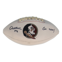 Derwin James Signed Florida State Seminoles Logo Football Inscribed "Go Noles!" (Beckett) at PristineAuction.com