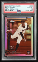 Paul Skenes 2025 Topps Chrome Sepia Refractors #300 (PSA 10) at PristineAuction.com