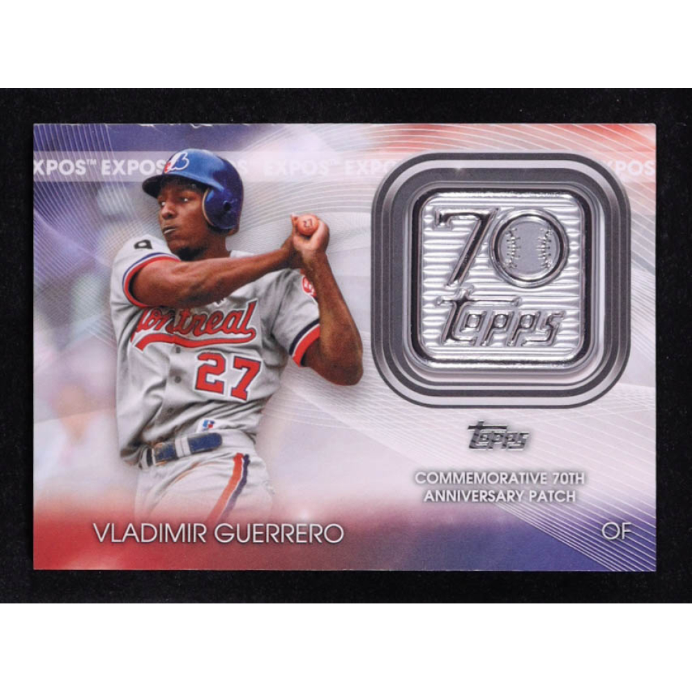 Vladimir Guerrero 2021 Topps 70th Anniversary Commemorative Logo Patches #70LPVG at PristineAuction.com