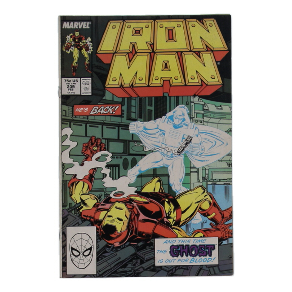 1989 "Iron Man" Issue #239 Marvel Comic Book at PristineAuction.com