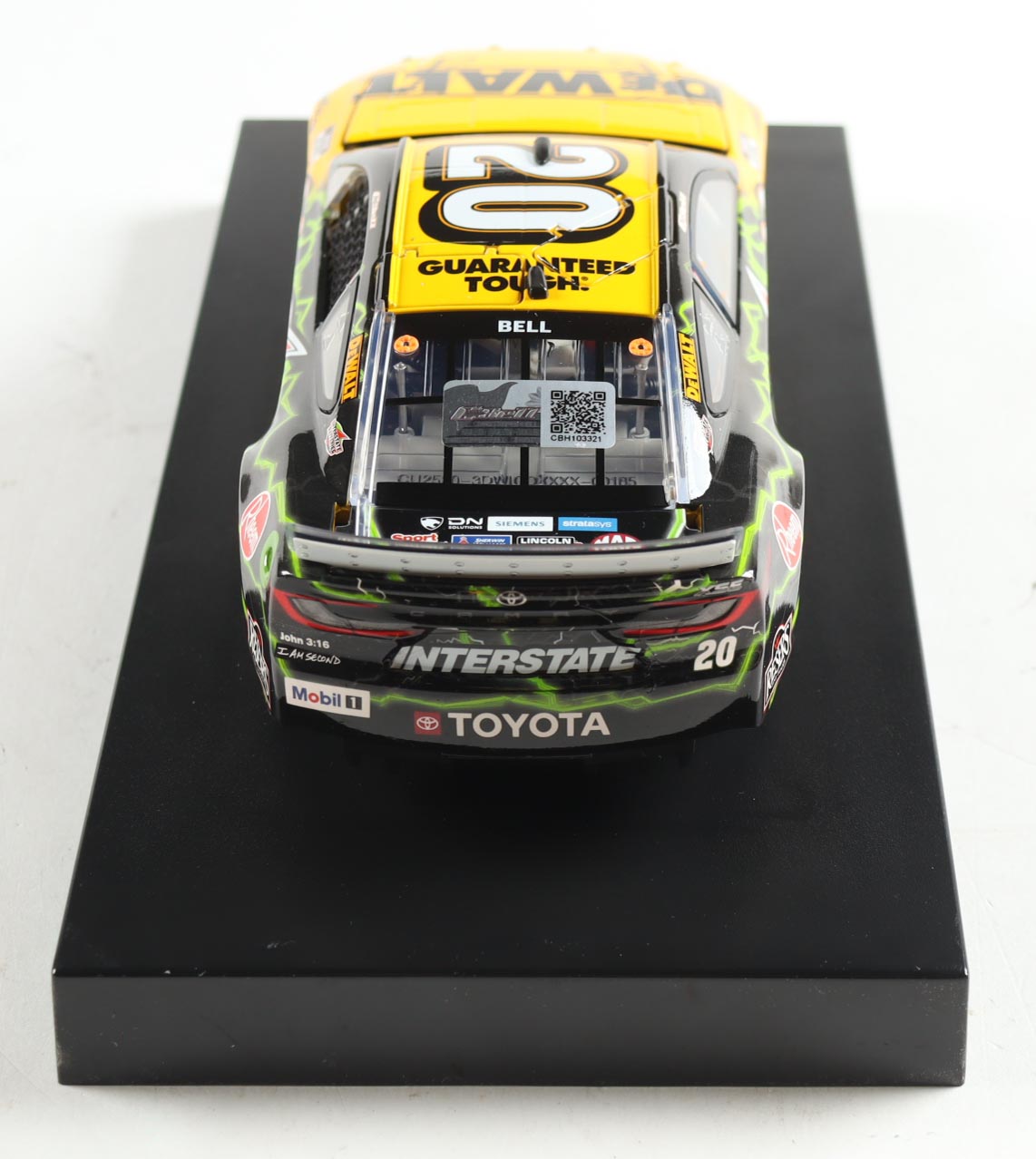 Christopher Bell Signed 2024 #20 DeWalt/Interstate Batteries 1:24 Diecast Car (Bell) at PristineAuction.com Christopher Bell Signed 2024 #20 DeWalt/Interstate Batteries 1:24 Diecast Car (Bell) at PristineAuction.com