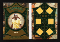 Pele 2025 Leaf CH. 2 Souvenir Book Emerald 6 Relic Patches #SB-10 #2/2 at PristineAuction.com