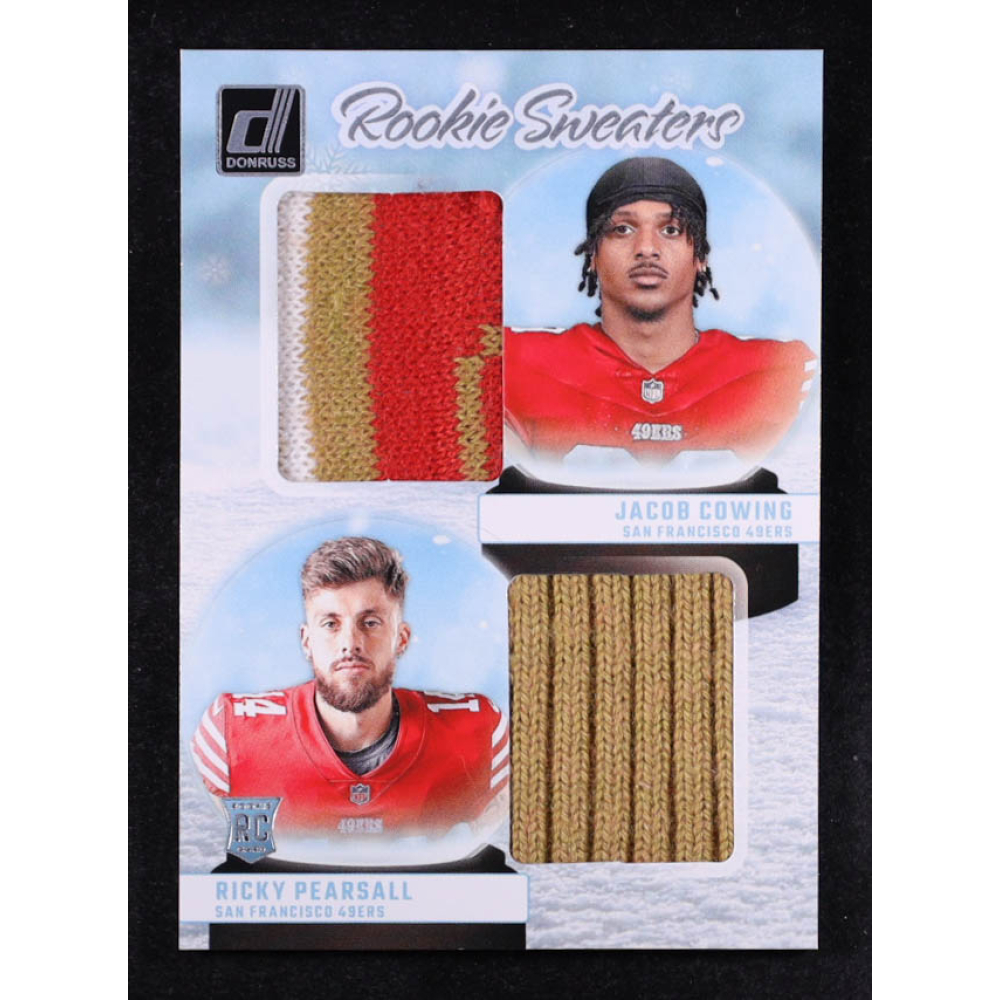 Jacob Cowing / Ricky Pearsall 2024 Donruss Rookie Holiday Sweater Dual #6 RC at PristineAuction.com