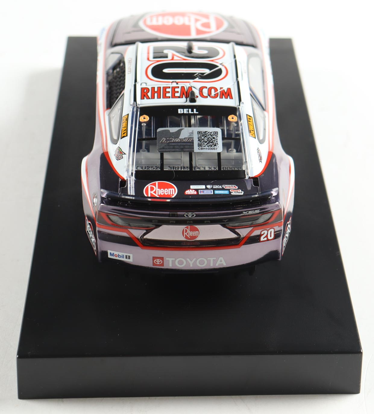 Christopher Bell Signed 2025 #20 Rheem Camry Color Chrome | 1:24 Diecast Car (Bell) at PristineAuction.com Christopher Bell Signed 2025 #20 Rheem Camry Color Chrome | 1:24 Diecast Car (Bell) at PristineAuction.com
