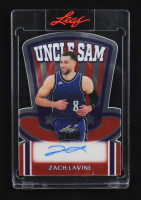 Zach Lavine 2025 Leaf Metal Independence Day Uncle Sam Auto #US-ZLV #1/1 at PristineAuction.com