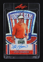 Steve Spurrier 2025 Leaf Metal Independence Day Die Cut Shimmer Uncle Sam Auto #US-SS1 #1/1 at PristineAuction.com