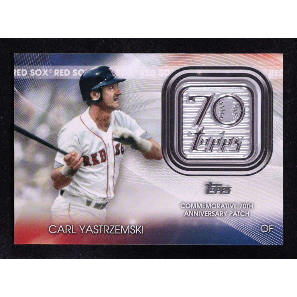 Carl Yastrzemski 2021 Topps 70th Anniversary Commemorative Logo Patches S2 #T70PCY at PristineAuction.com