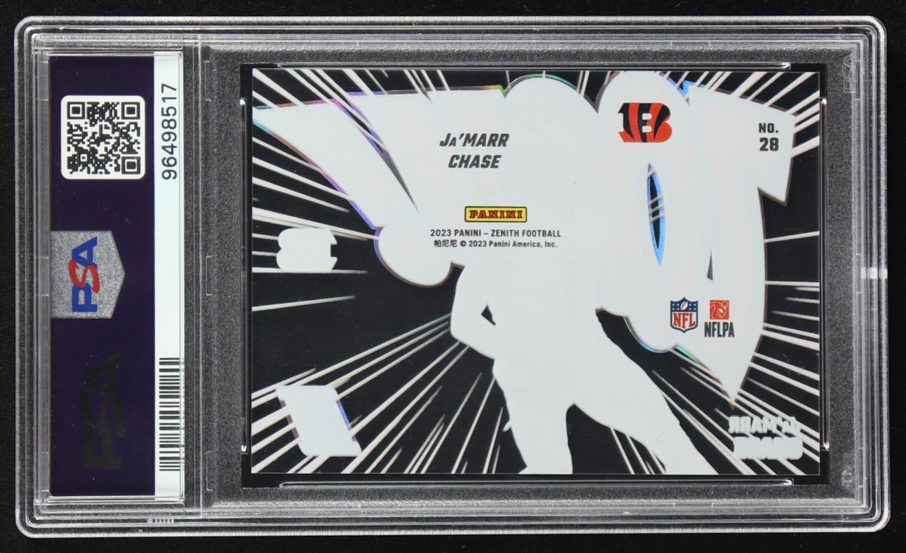 Ja'Marr Chase 2023 Zenith Zoom! #28 (PSA 10) at PristineAuction.com Ja'Marr Chase 2023 Zenith Zoom! #28 (PSA 10) at PristineAuction.com