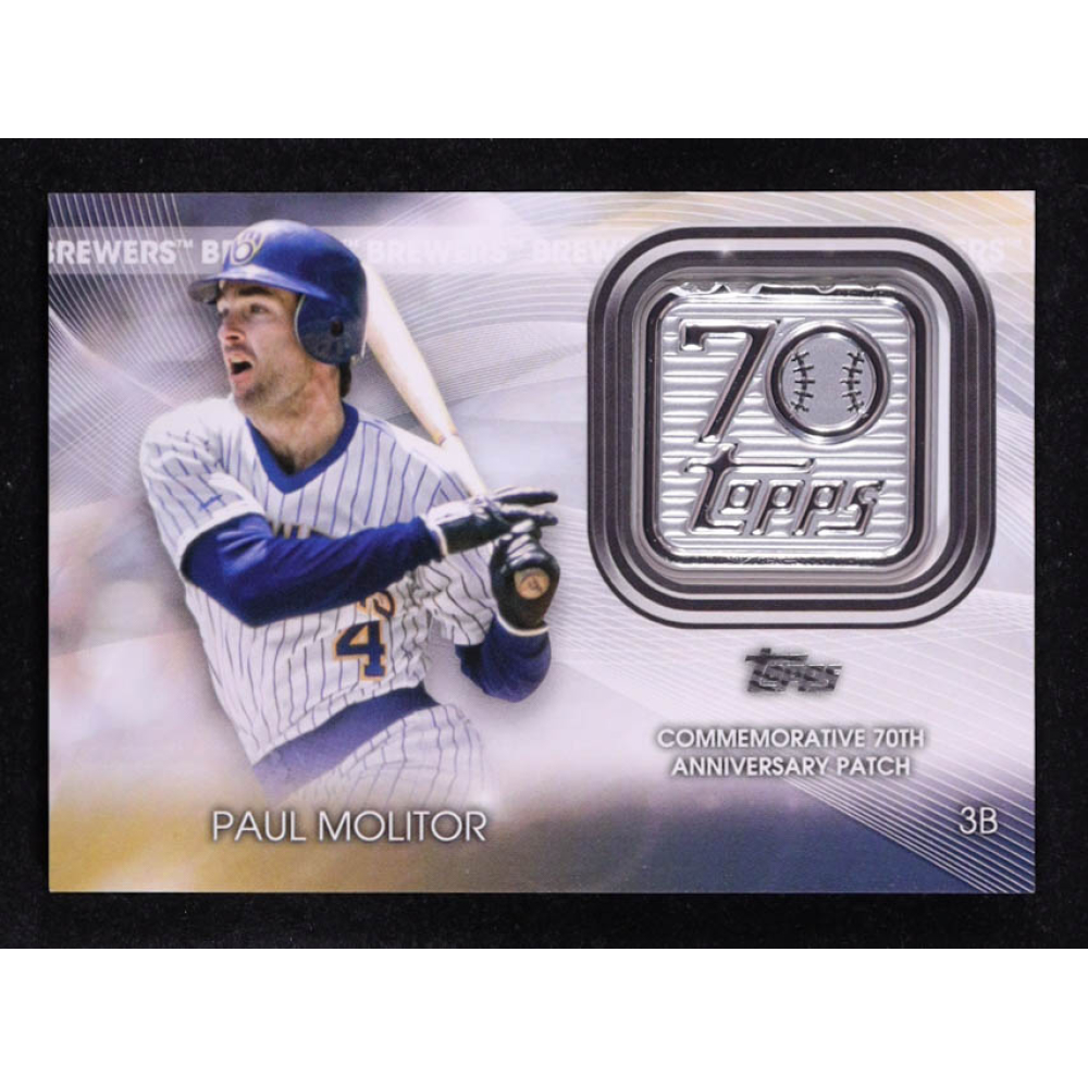 Paul Molitor 2021 Topps Update 70th Anniversary Logo Patches #T70PPM at PristineAuction.com